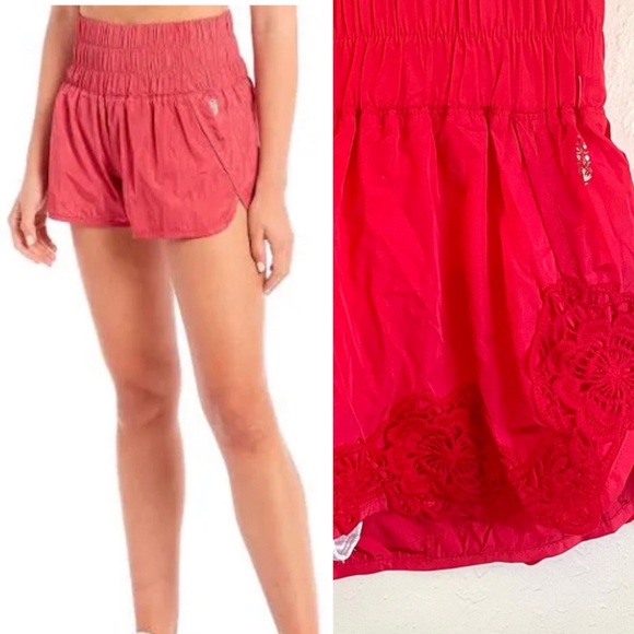 NWOT Free People’s Floral Lace Appliqué Shorts - Picture 8 of 15